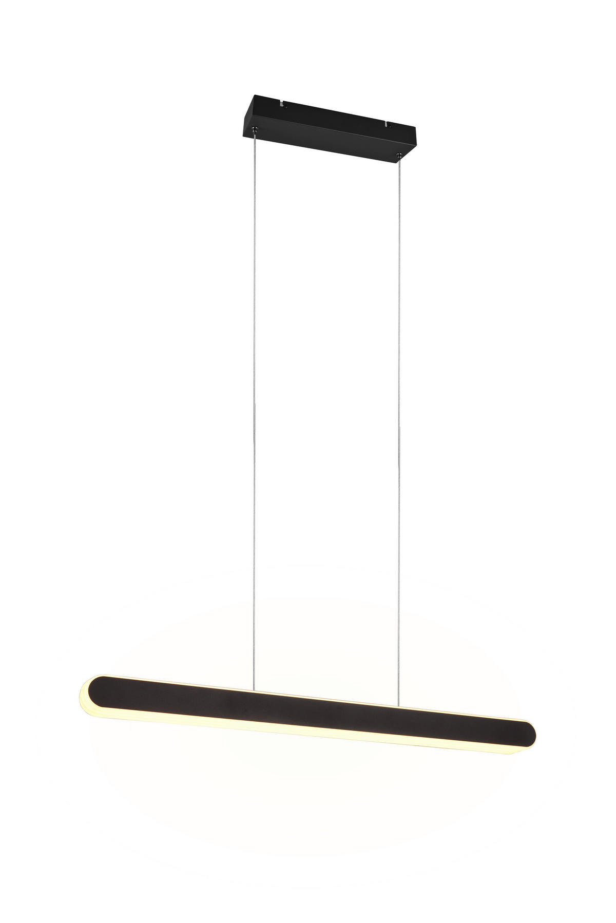 LED-HÄNGELEUCHTE 130/6/150 cm    - Weiss/Schwarz, Design, Kunststoff/Metall (130/6/150cm) - Trio Leuchten