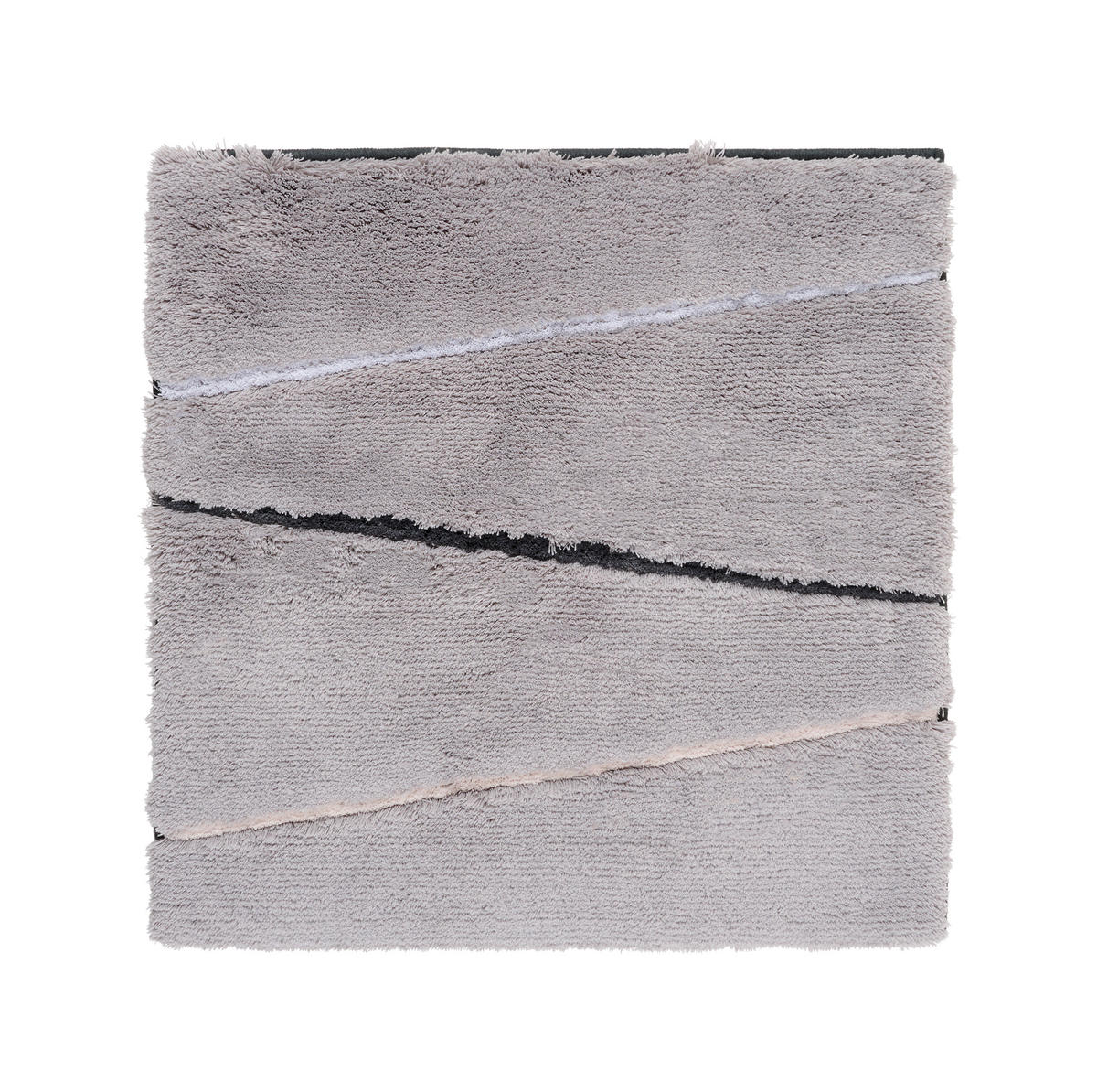 BADEMATTE Hellgrau 60/60 cm  - Hellgrau, Basics, Naturmaterialien/Textil (60/60cm) - Dieter Knoll