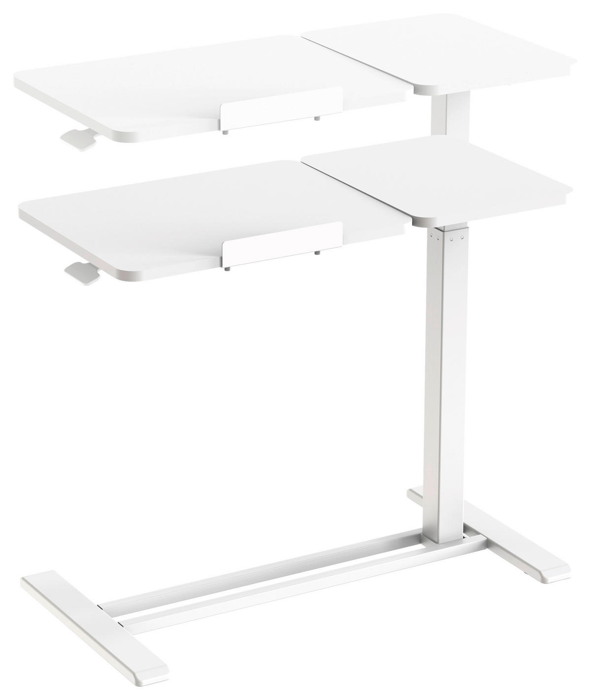 LAPTOPTISCH  Weiss höhenverstellbar  - Weiss, Modern, Holzwerkstoff/Kunststoff (78/65,5/105/38cm) - MID.YOU