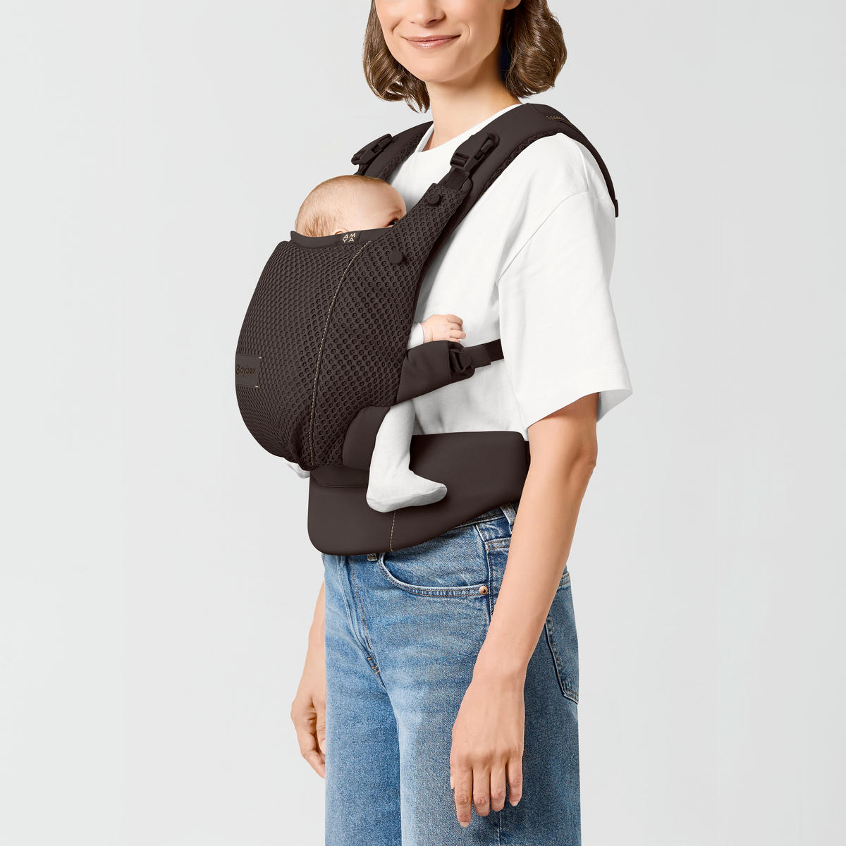 BABYTRAGE Amya  - Dunkelbraun, Basics, Textil (50/60cm) - Cybex