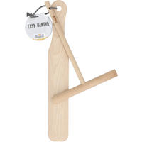 CREPES-SET EASY BAKING  - Buchefarben, Basics, Holz (15 / 30cm) - Birkmann