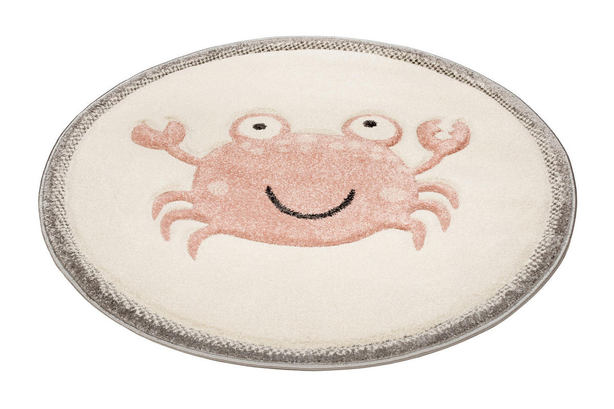 KINDERTEPPICH 80 cm Crab  - Beige/Rosa, Trend, Textil (80cm) - Esprit