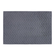 BADEMATTE Anthrazit 50/70 cm - Anthrazit, KONVENTIONELL, Textil (50/70cm) - Boxxx