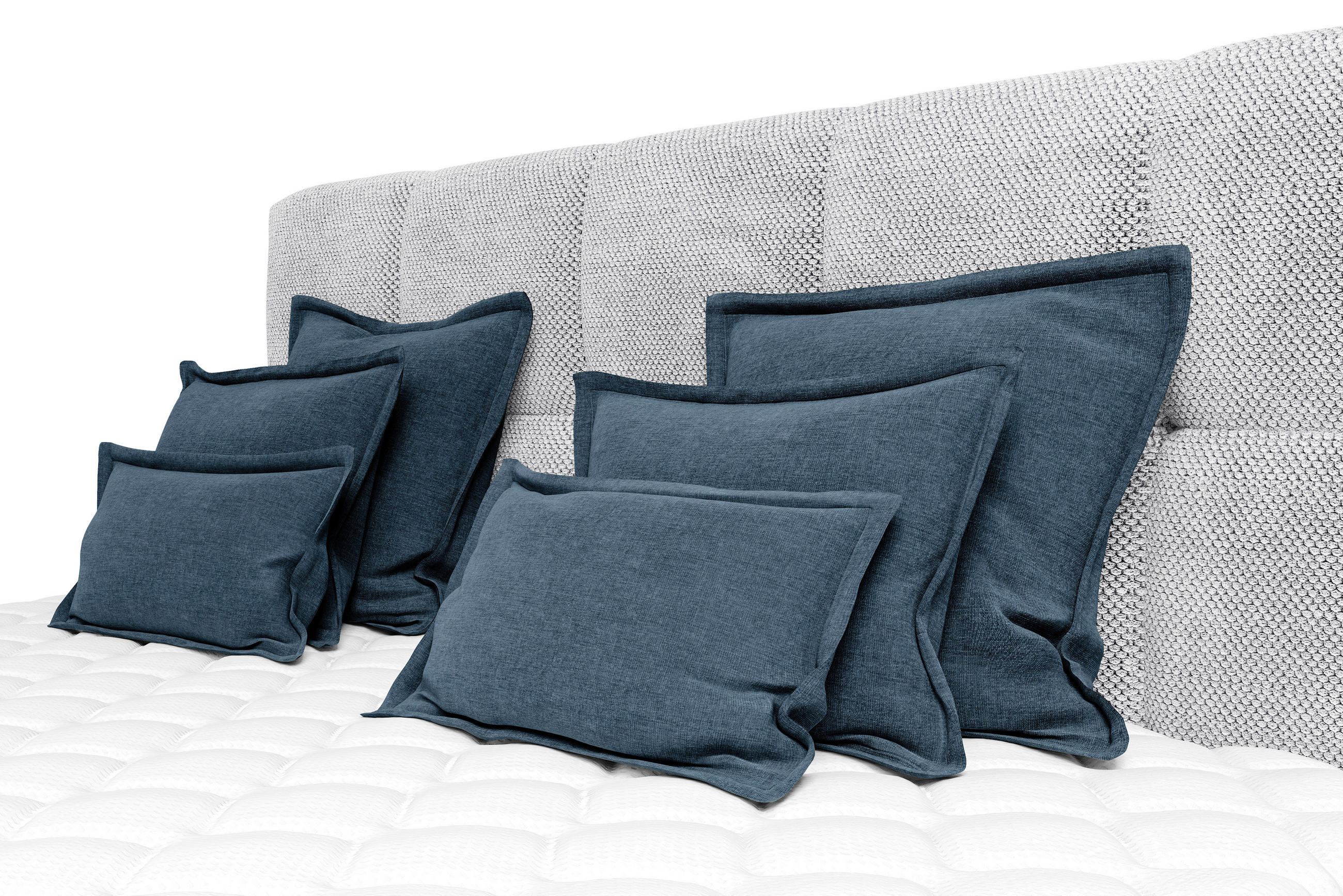 ZIERKISSENSET 6-teilig  - Petrol, MODERN, Textil (70-50/60-25/10cm) - MID.YOU