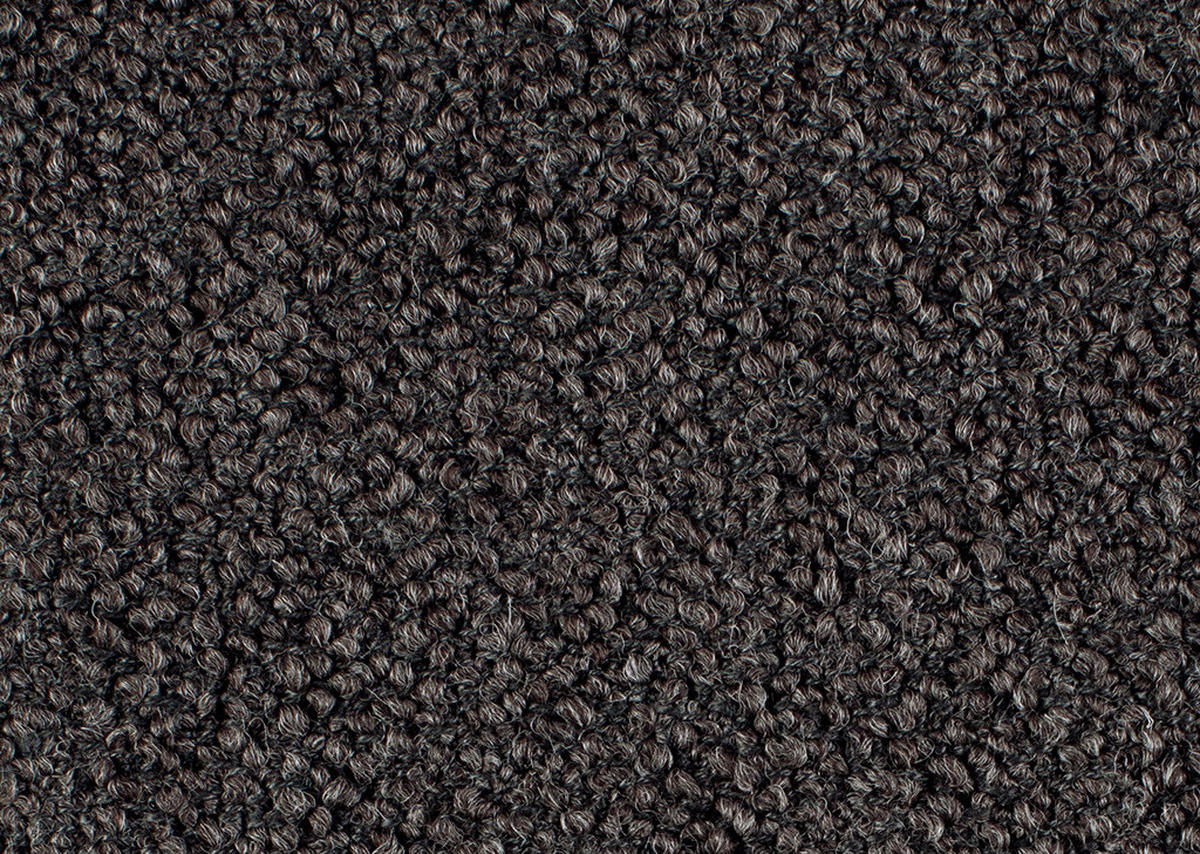 ECKSOFA in Flachgewebe, Struktur Graubraun  - Anthrazit/Graubraun, Design, Textil/Metall (254/230cm) - Johann Jakob