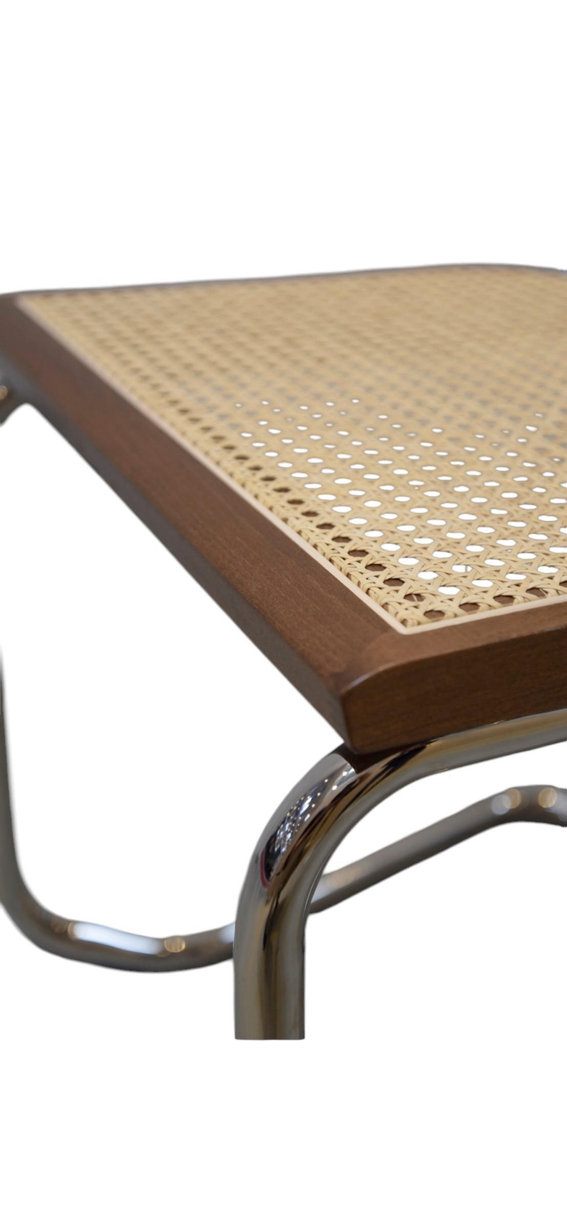 SCHWINGSTUHL  in Stahl  - Chromfarben/Beige, Design, Holz/Metall (47/80/50cm) - Livetastic
