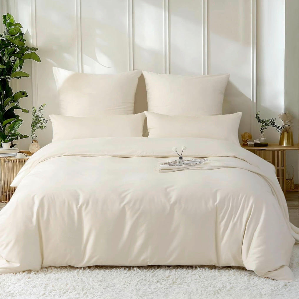 ÁGYNEMŰHUZAT-GARNITÚRA 140/200 cm  - ekrü, Basics, textil (140/200cm) - Margaret G.