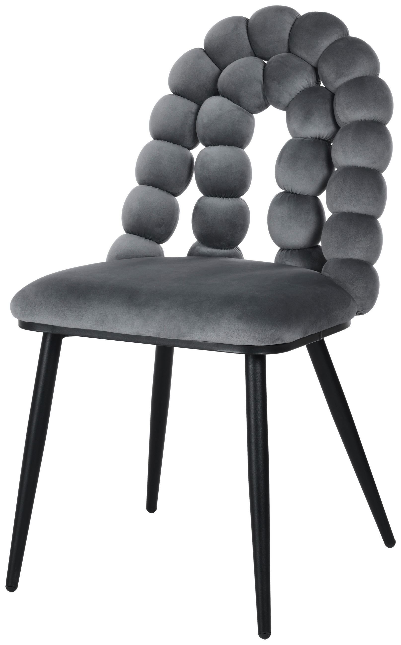 ŽIDLE, šedá - šedá/černá, Moderní, kov/dřevo (47/87/61cm) - Livetastic