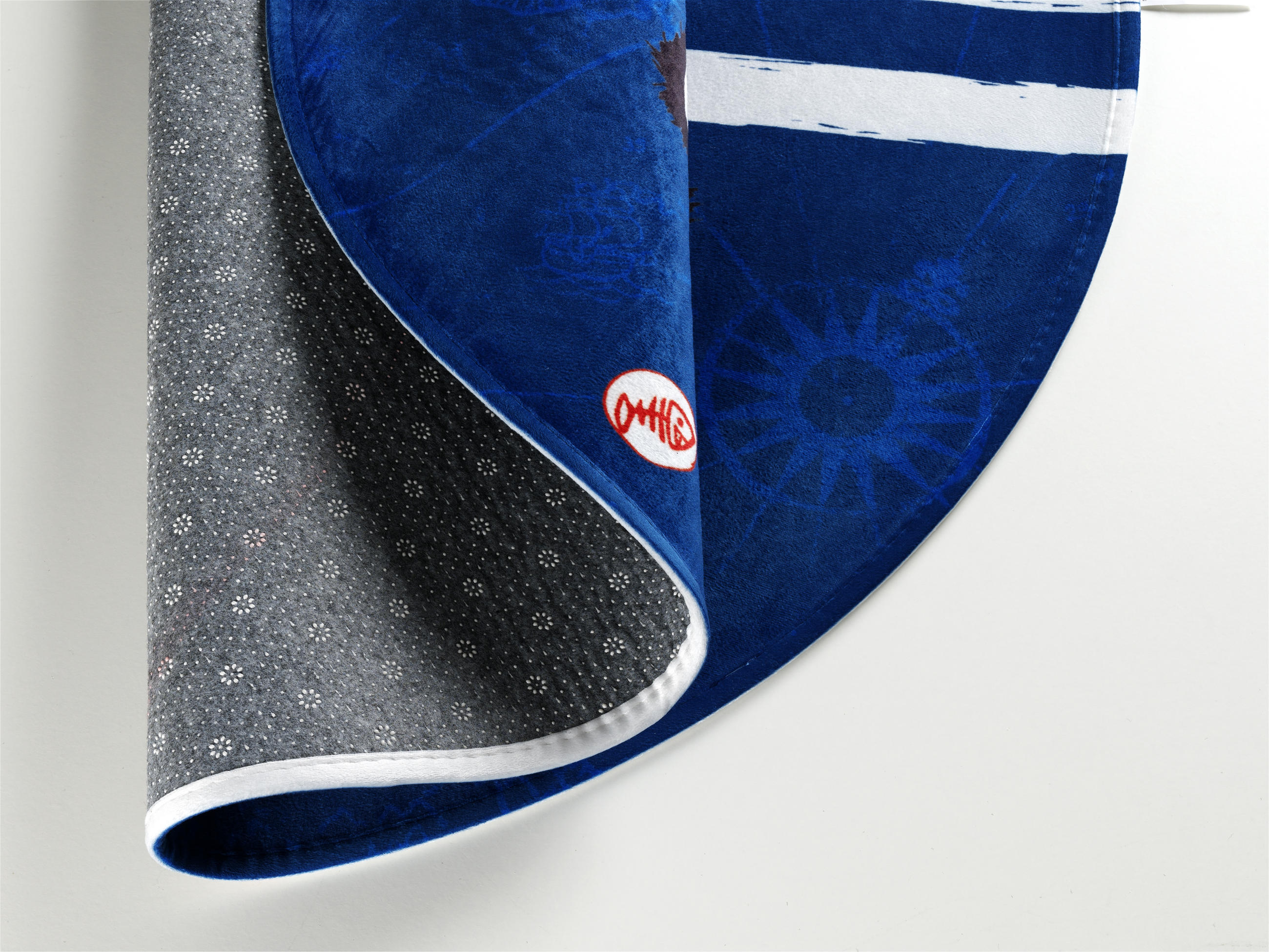 KINDERTEPPICH 100 cm Captn Sharky  - Blau/Weiß, Trend, Kunststoff/Textil (100cm)