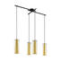 HÄNGELEUCHTE - Goldfarben/Schwarz, Trend, Glas/Metall (90,5/36/110cm) HÄNGELEUCHTE - Goldfarben/Schwarz, Trend, Glas/Metall (90,5/36/110cm)
