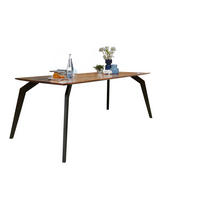 ESSTISCH in Holz, Metall 180/90/75 cm  - Schwarz/Braun, Natur, Holz/Metall (180/90/75cm) - Livetastic