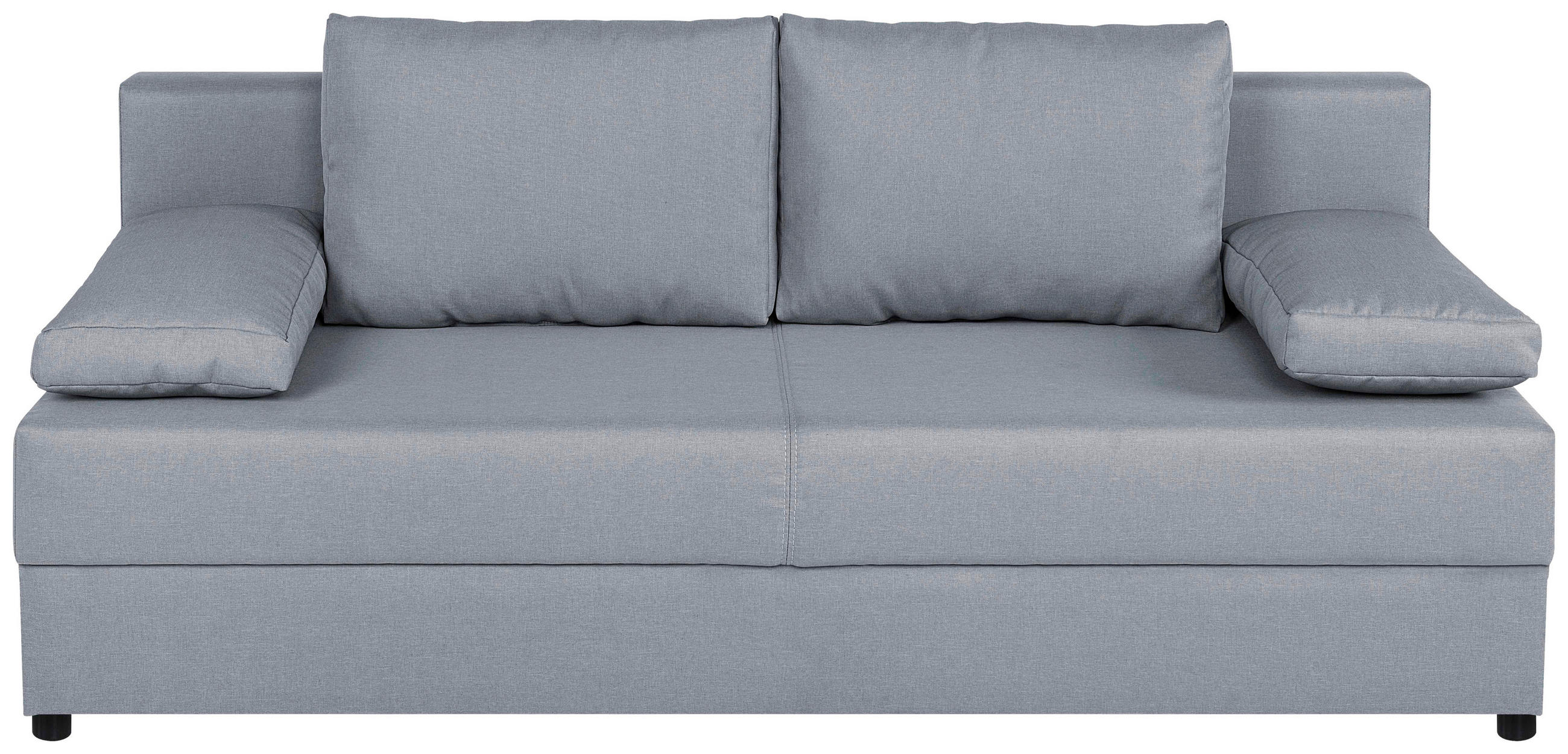SCHLAFSOFA Silberfarben  - Silberfarben, Design, Kunststoff/Textil (190/80/75cm) - P & B