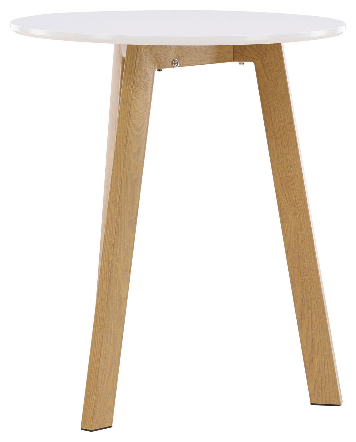 ESSTISCH in Holz, Metall 65/65/75 cm  - Hellbraun/Weiß, Design, Holz/Metall (65/65/75cm) - Livetastic