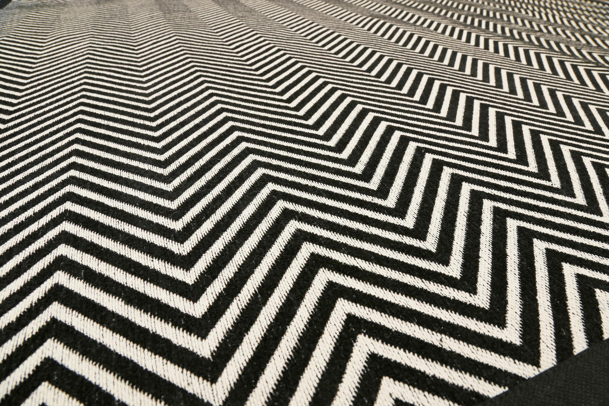 HANDWEBTEPPICH 160/230 cm Paulsen Schwarz rechteckig  - Schwarz, Trend, Textil (160/230cm) - Esprit