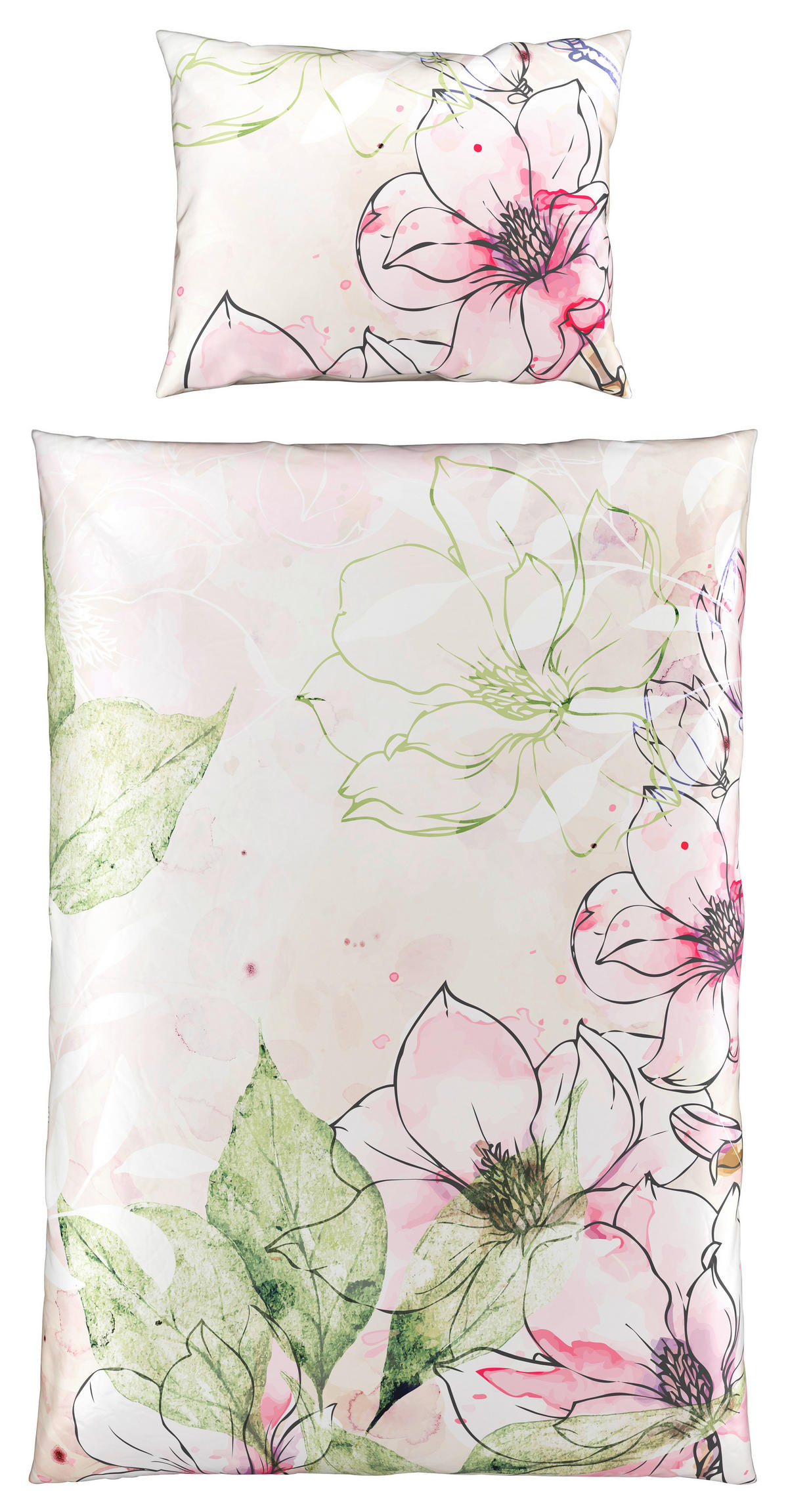 POSTELJINA 140/200 cm saten višebojna  - višebojna, Konvencionalno, tekstil (140/200cm) - Esposa