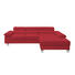 WOHNLANDSCHAFT in Leder Rot - Chromfarben/Rot, Design, Leder/Metall (276/198cm) - Venda WOHNLANDSCHAFT in Leder Rot - Chromfarben/Rot, Design, Leder/Metall (276/198cm) - Venda