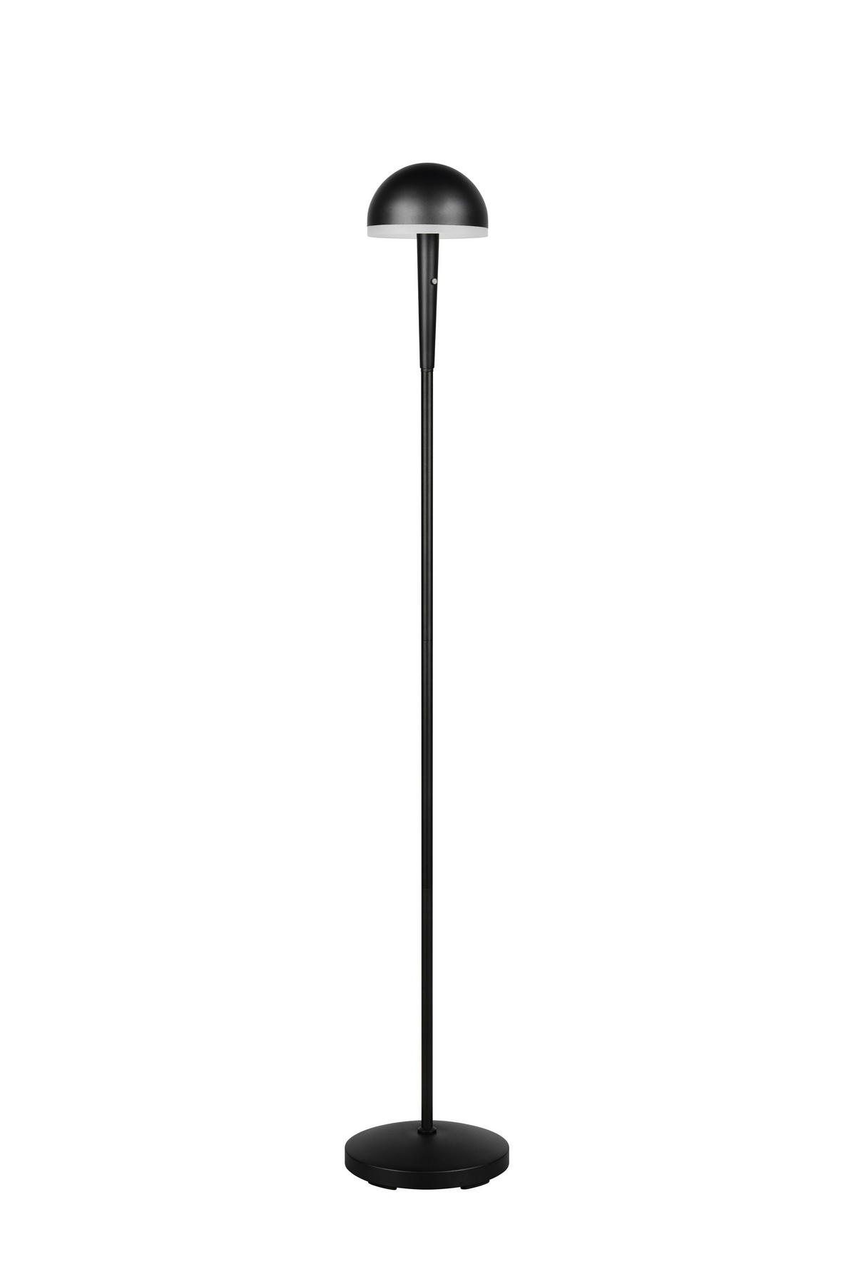 LED-STEHLEUCHTE - Weiss/Schwarz, Basics, Kunststoff/Metall (22/130,5cm)