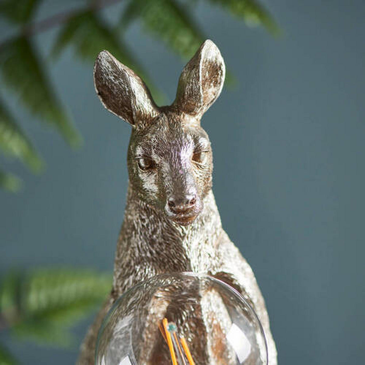 TISCHLEUCHTE Endon Ciara Kangaroo 15.5/46,5 cm   - Silberfarben, KONVENTIONELL, Kunststoff/Metall (15.5/46,5cm) - ENDON