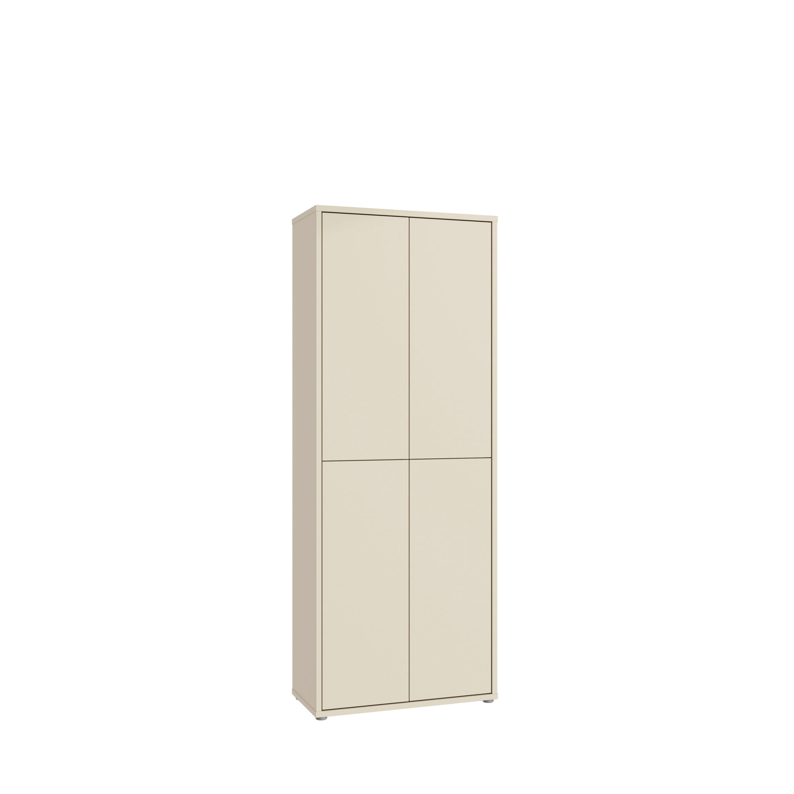 SCHUHSCHRANK - Sandfarben/Grau, MODERN, Holzwerkstoff/Kunststoff (74,5/191,9/34,9cm) - Xora
