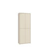 SCHUHSCHRANK - Sandfarben/Grau, MODERN, Holzwerkstoff/Kunststoff (74,5/191,9/34,9cm) - Xora