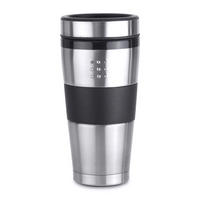 LONČEK ZA NA POT    0,5 l       - srebrne barve/črna, Basics, kovina/umetna masa (8,5/18cm) - BergHOFF