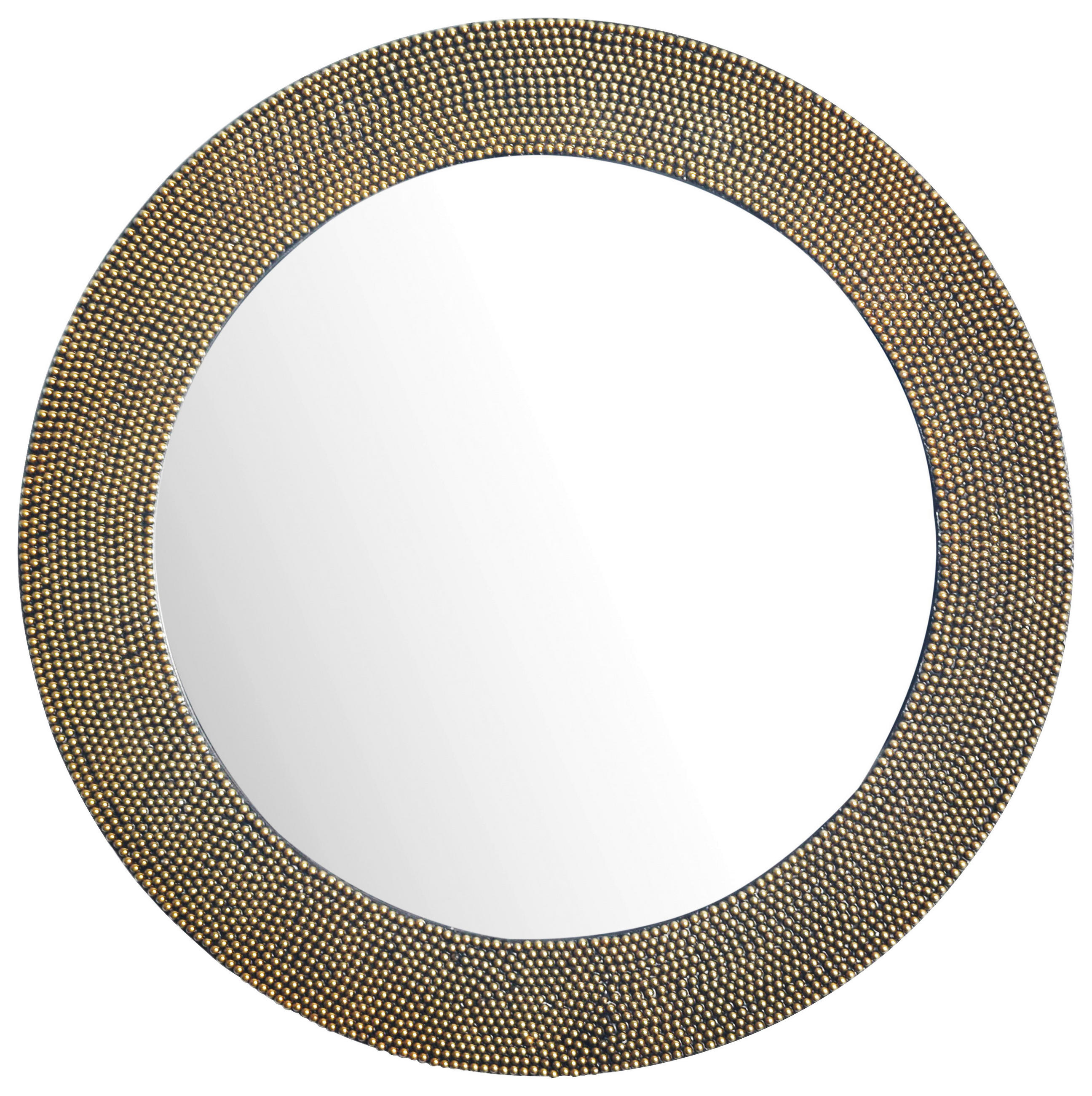 STENSKO OGLEDALO, 60/60/3 cm steklo  - zlate barve, Design, kovina/steklo (60/60/3cm) - MID.YOU