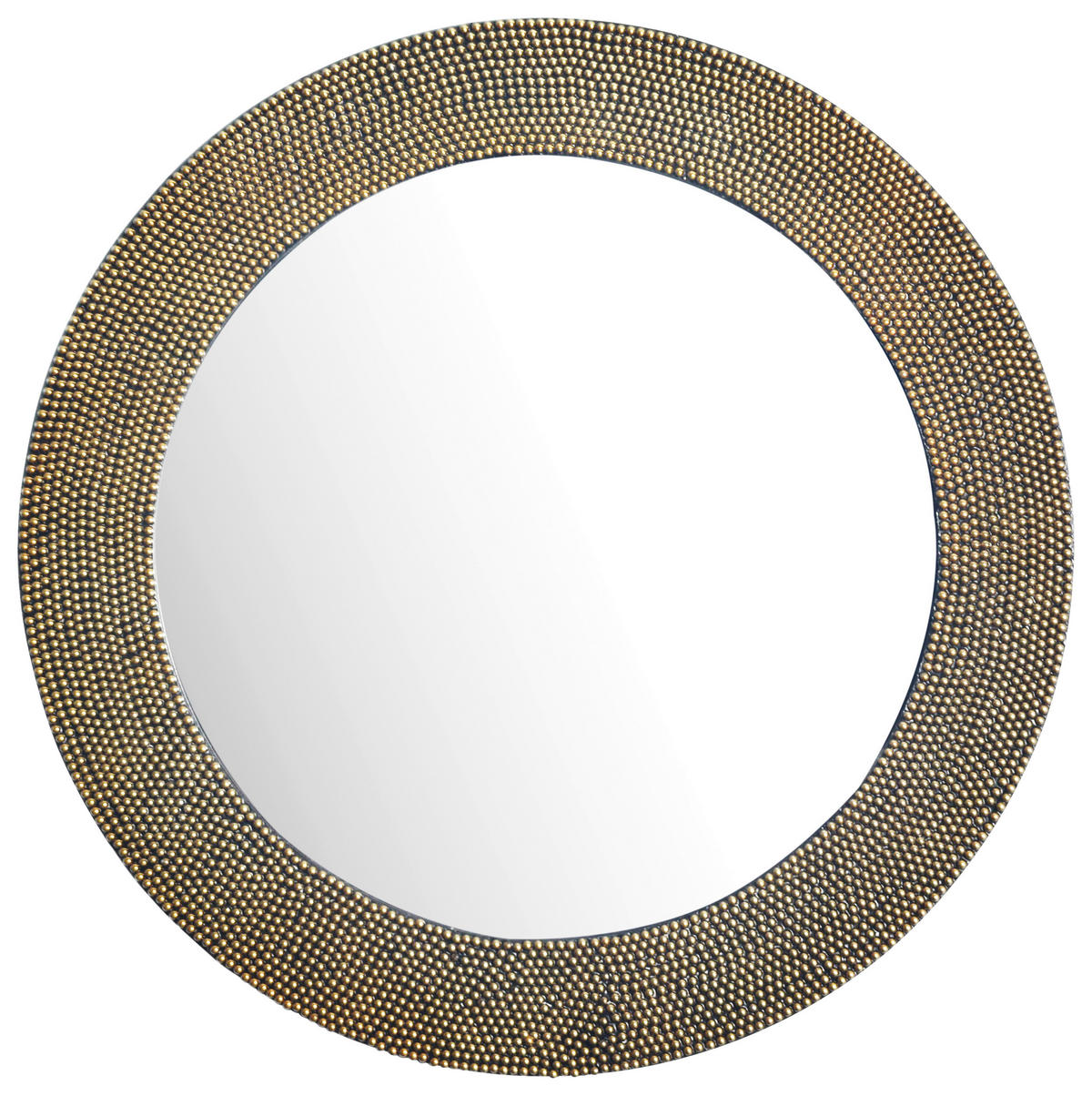 STENSKO OGLEDALO, 60/60/3 cm steklo  - zlate barve, Design, kovina/steklo (60/60/3cm) - MID.YOU