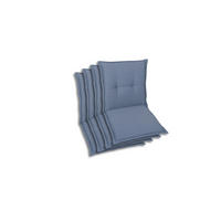 SESSELAUFLAGENSET in Blau Uni  - Blau, Basics, Textil (50/7/100cm)