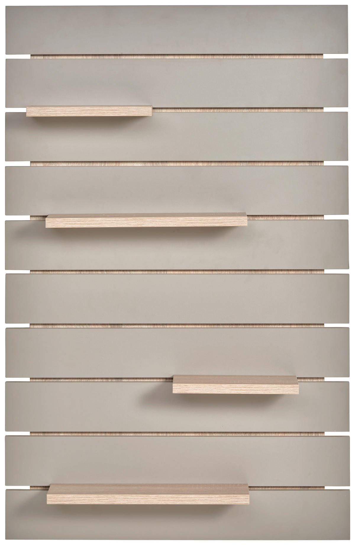 WANDBOARD Nomi Taupe, Sonoma Eiche  - Taupe/Sonoma Eiche, Trend, Holzwerkstoff (86/16/14cm) - Jimmylee