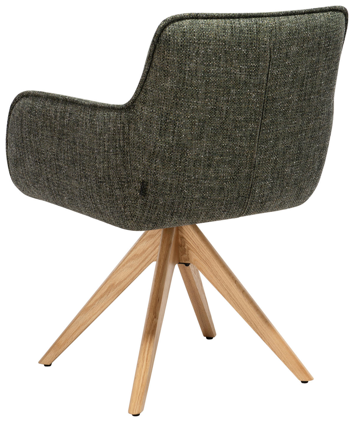 ARMLEHNSTUHL  in Mikrofaser  - Eichefarben/Grün, Design, Holz/Textil (61/87,5/61cm) - Novel
