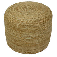 TABURE IZ BLAGA, tekstil naravne barve  - naravne barve, Trendi, tekstil (45/45/35cm) - Linea Natura