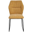 STUHL - Gelb/Schwarz, Design, Textil/Metall (49/89,5/65cm) - Novel
