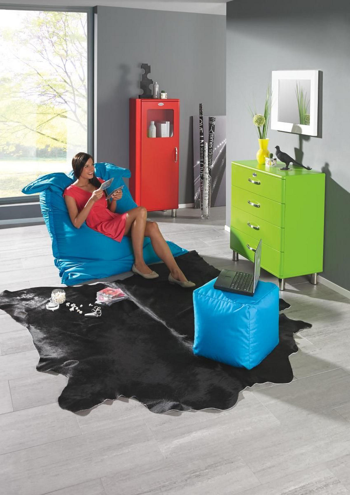 TABURET, textil, 40/40/40 cm - petrolej, Design, textil (40/40/40cm) - Boxxx