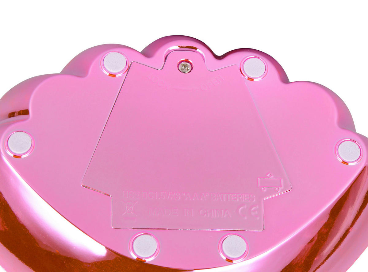LED-TISCHLEUCHTE Shelly 17.5/12,5/14,5 cm   - Pink/Transparent, Trend, Kunststoff (17.5/12,5/14,5cm)