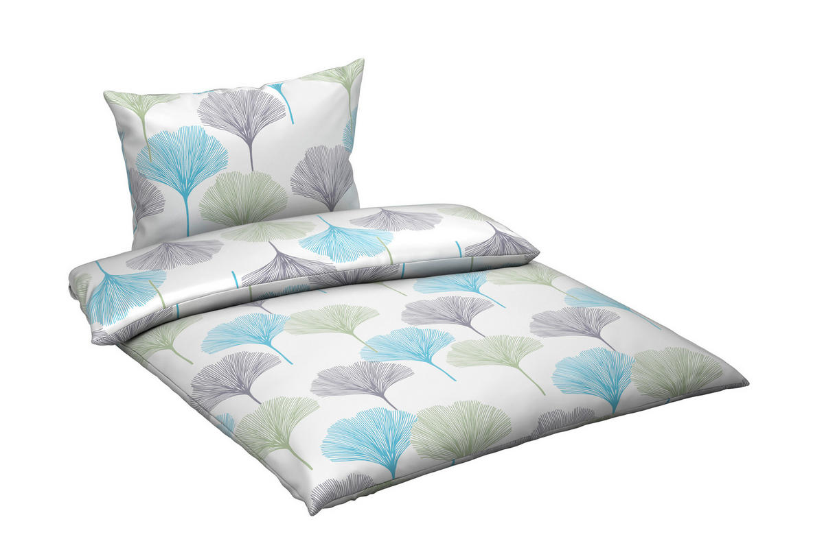 BETTWÄSCHE KALIO Satin 140/200 cm  - Beige/Weiß, KONVENTIONELL, Textil (140/200cm) - Esposa