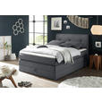 BOXSPRINGBETT 120/200 cm in Anthrazit - Anthrazit/Schwarz, Design, Holzwerkstoff/Kunststoff (120/200cm) - Xora
