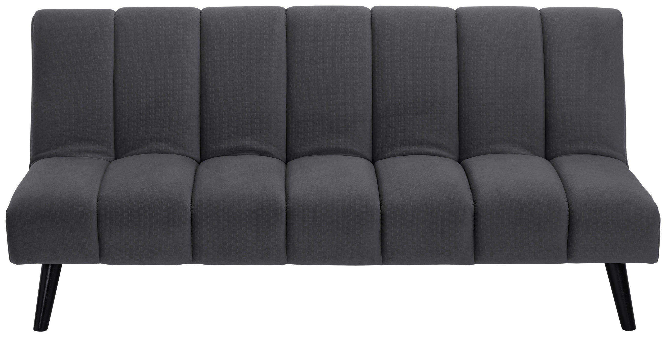 JUGEND- UND KINDERSOFA Flanell Dunkelgrau  - Dunkelgrau/Schwarz, MODERN, Holz/Textil (180/81/93cm) - P & B
