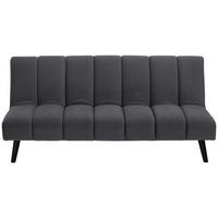 JUGEND- UND KINDERSOFA Flanell Dunkelgrau  - Dunkelgrau/Schwarz, MODERN, Holz/Textil (180/81/93cm) - P & B