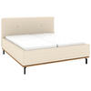 POLSTERBETT Matratze, Lattenrost, Bettkasten 180/200 cm  in Creme  - Creme/Graphitfarben, Design, Holz/Textil (180/200cm) - Musterring