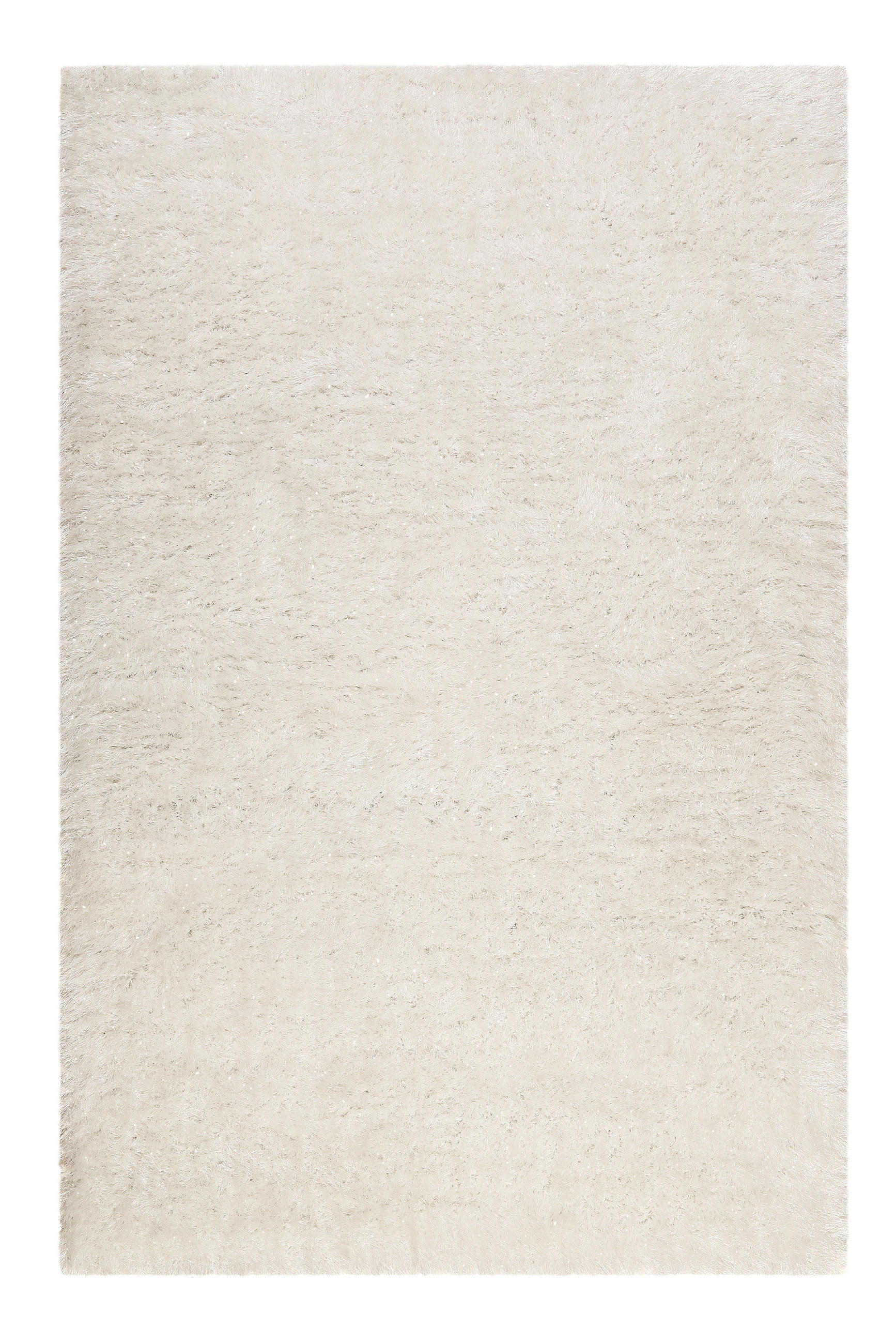 HOCHFLORTEPPICH 133/200 cm Shiny Touch  - Weiß, KONVENTIONELL, Textil (133/200cm) - Novel