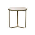 COUCHTISCH in Metall 50/50/50 cm - Creme, Design, Glas/Metall (50/50/50cm) - Xora