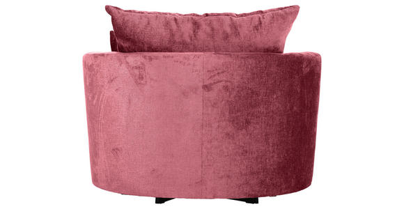 SESSEL Chenille Bordeaux - Bordeaux/Schwarz, KONVENTIONELL, Textil/Metall (115/72/115cm) - Carryhome