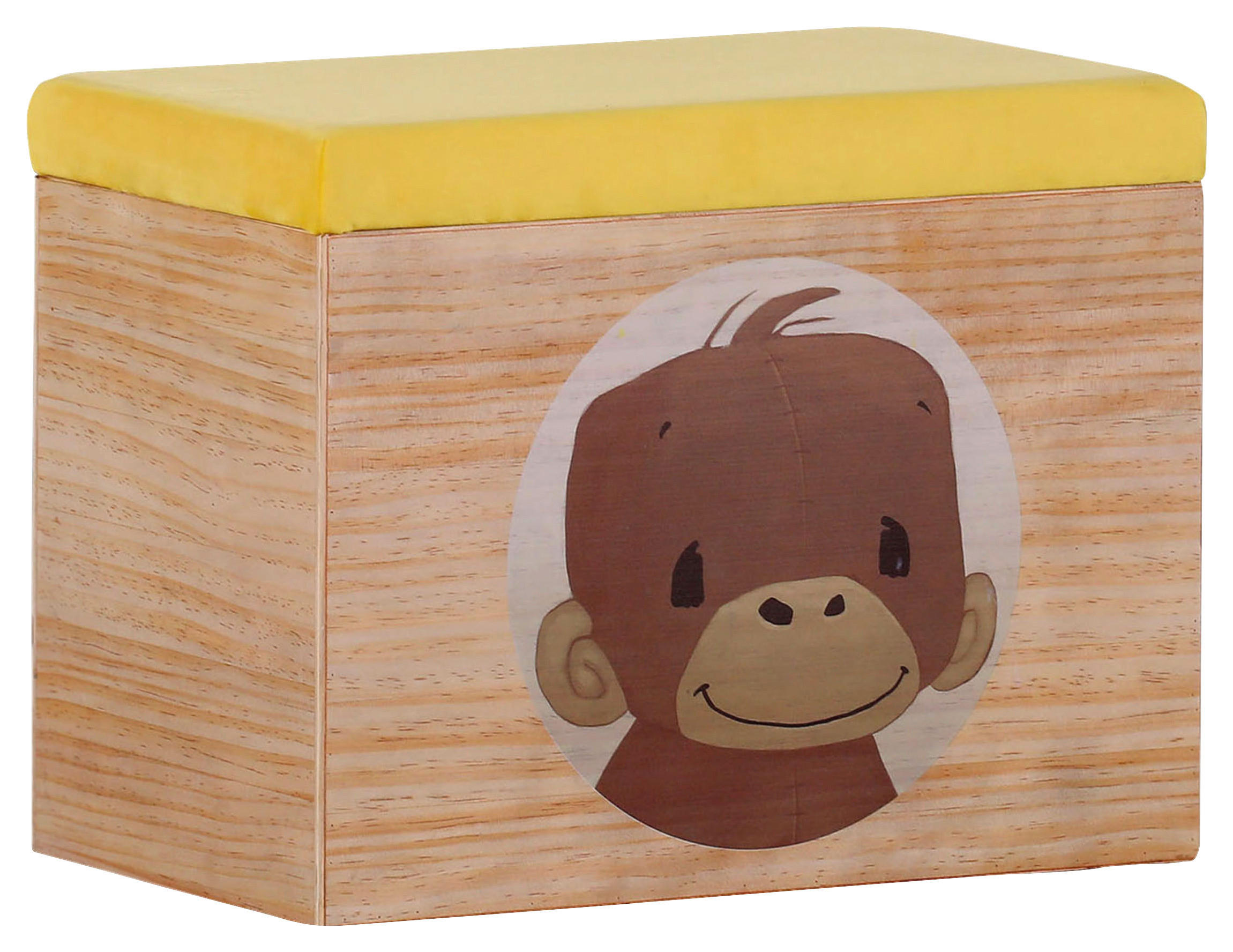 SPIELZEUGTRUHE Anouk  - Gelb, KONVENTIONELL, Holz (50/40/30cm)