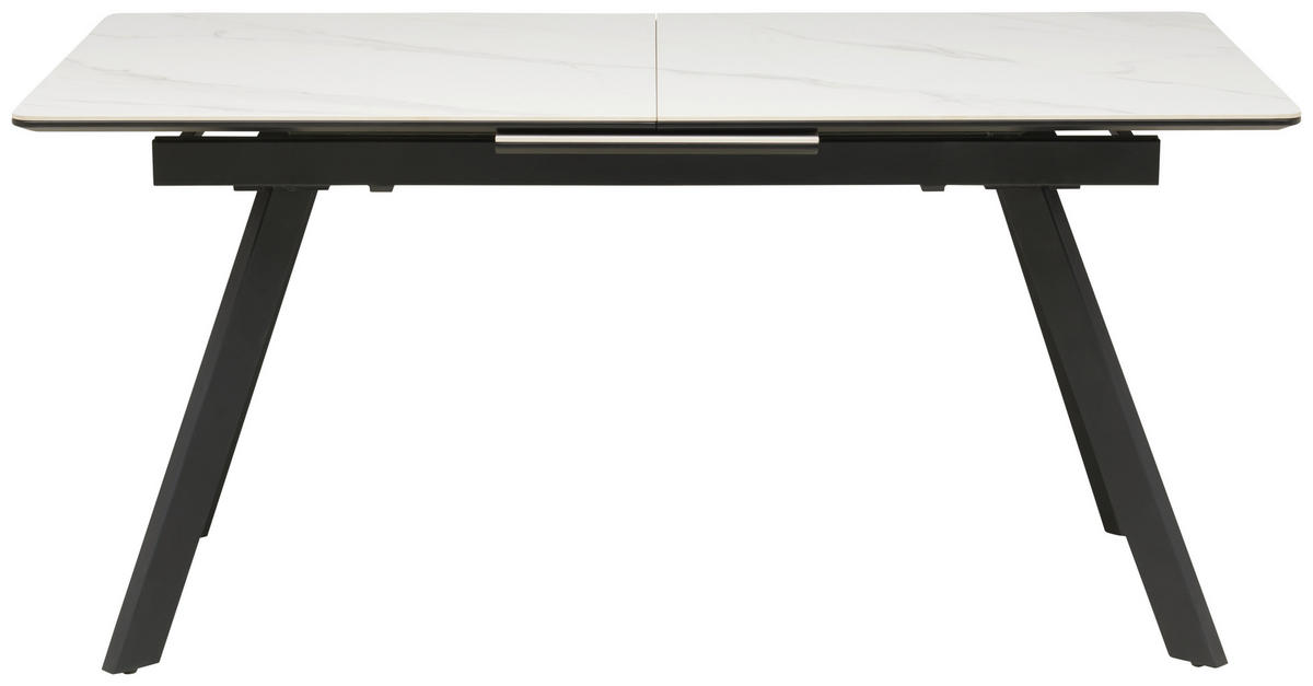 STOL ZA BLAGOVAONICU  crna, bijela  metal, keramika, drvni materijal      - bijela/crna, Lifestyle, drvni materijal/metal (160-200/76/90cm) - MID.YOU