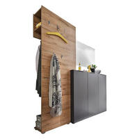 GARDEROBE 3-teilig  in 175/190/39 cm  - Eichefarben/Anthrazit, Design, Holzwerkstoff (175/190/39cm) - Carryhome