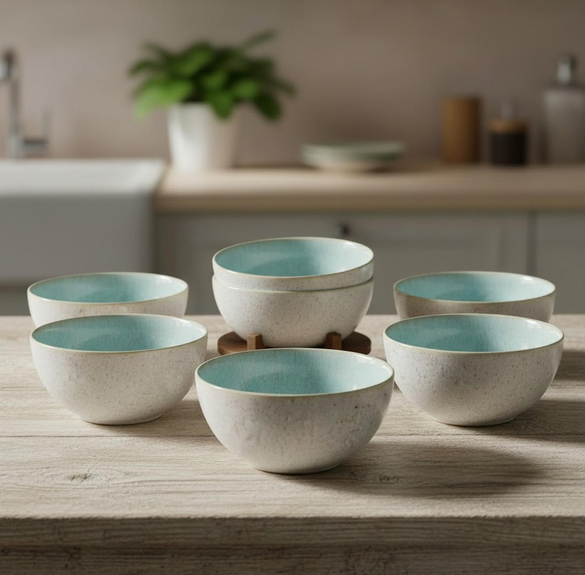 MÜSLISCHALENSET EIVISSA  - Pastellblau, Basics, Keramik (16/8cm) - Costa Nova