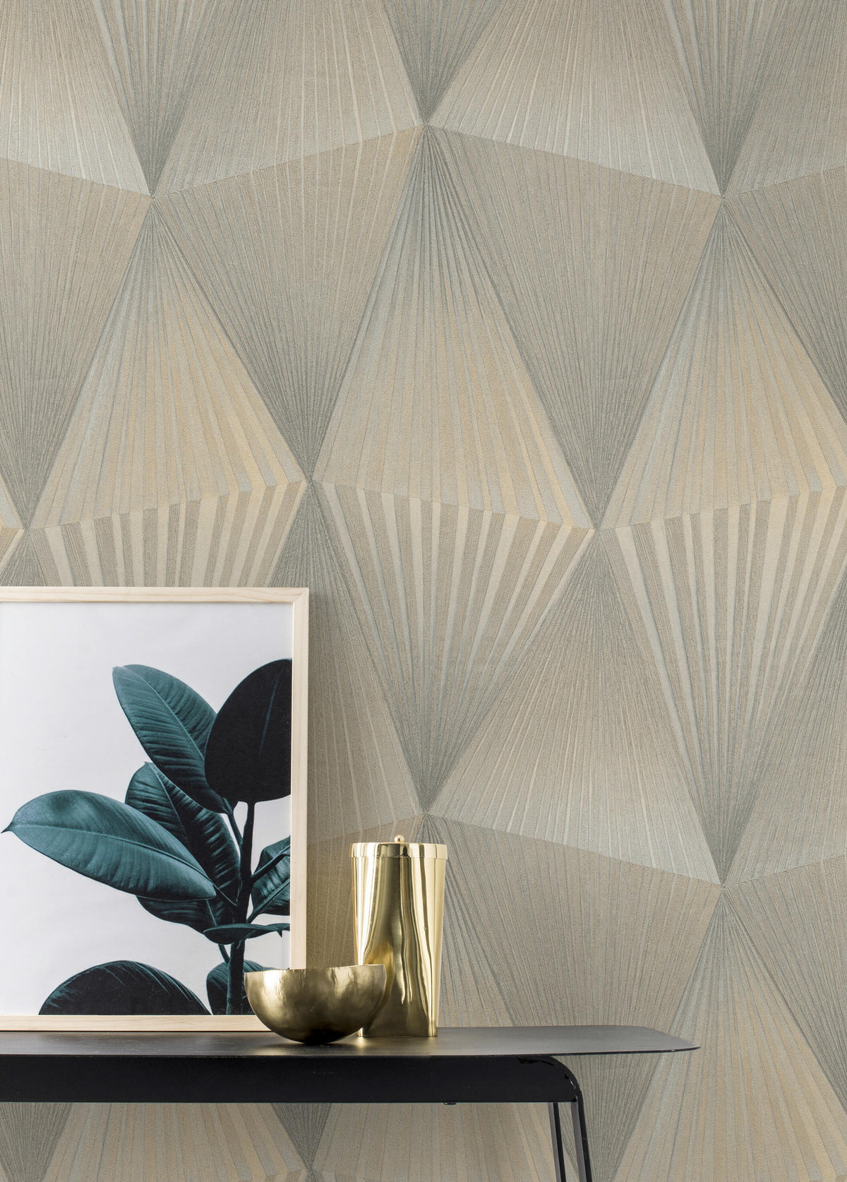 TAPETE - Grau, Design, Textil (600/53cm) - Tesa
