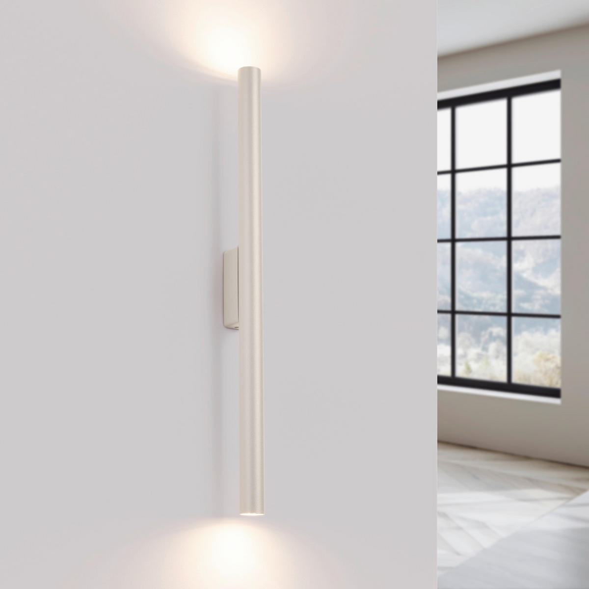 WANDLEUCHTE PASTELO 2.5/5/50 cm  - Beige, Design, Metall (2.5/5/50cm)