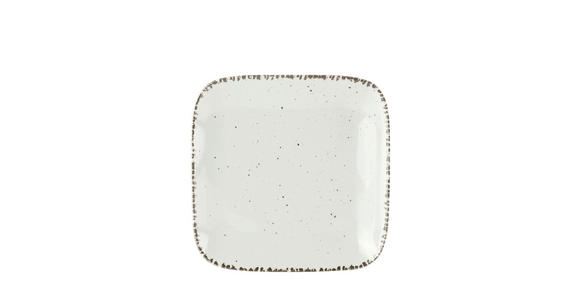 DESSERTTELLER URBAN LIFE SQUARE 22/22 cm - Weiß, LIFESTYLE, Keramik (22/22cm) - Landscape