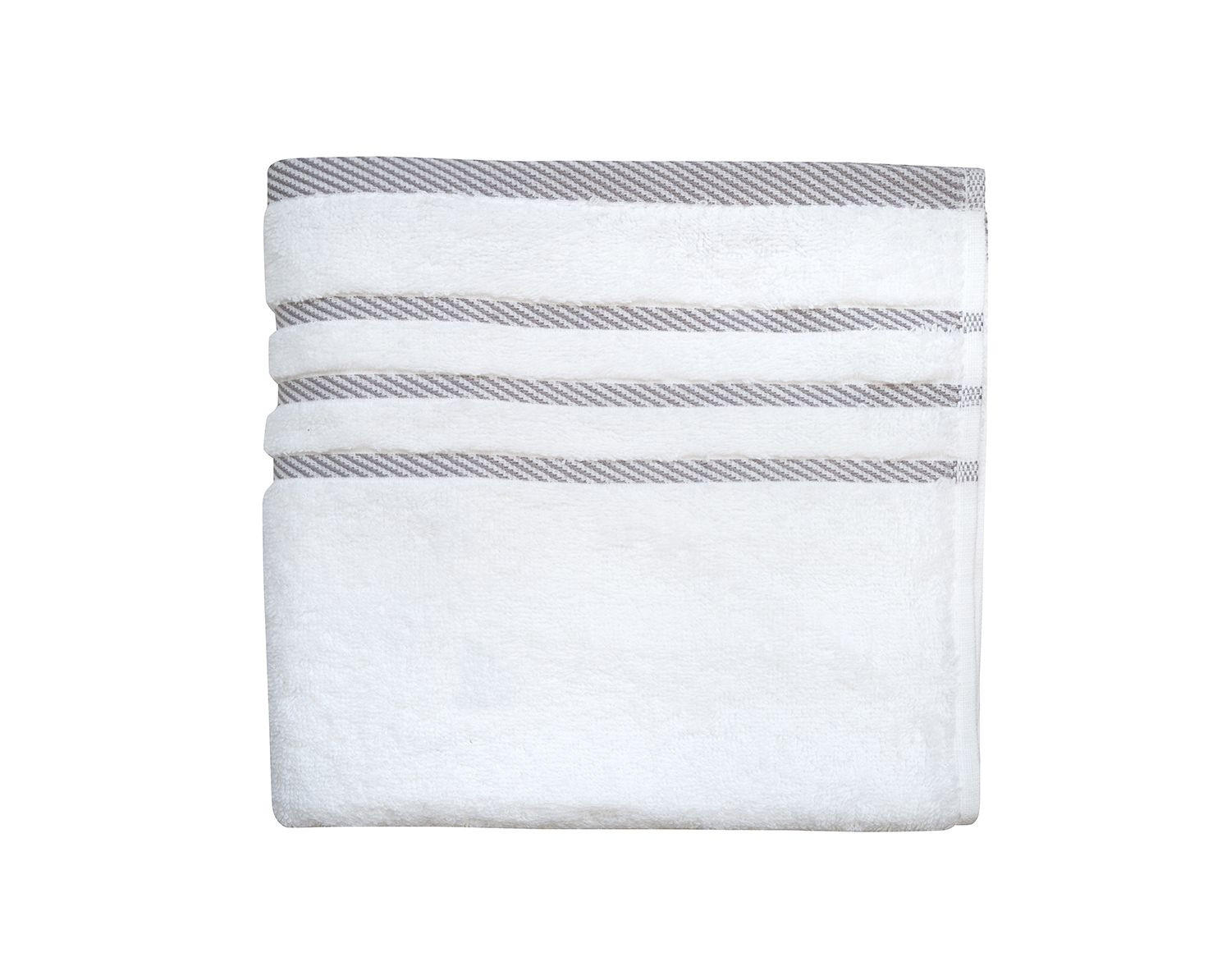 TÖRÖLKÖZŐ 70/130 cm szürke, fehér  - fehér/szürke, Konventionell, textil (70/130cm) - Esposa